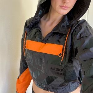 Forever 21 cropped track jacket. NWT!